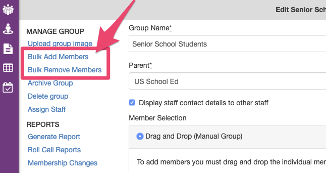 Bulk Add Members to manual Group or eForm