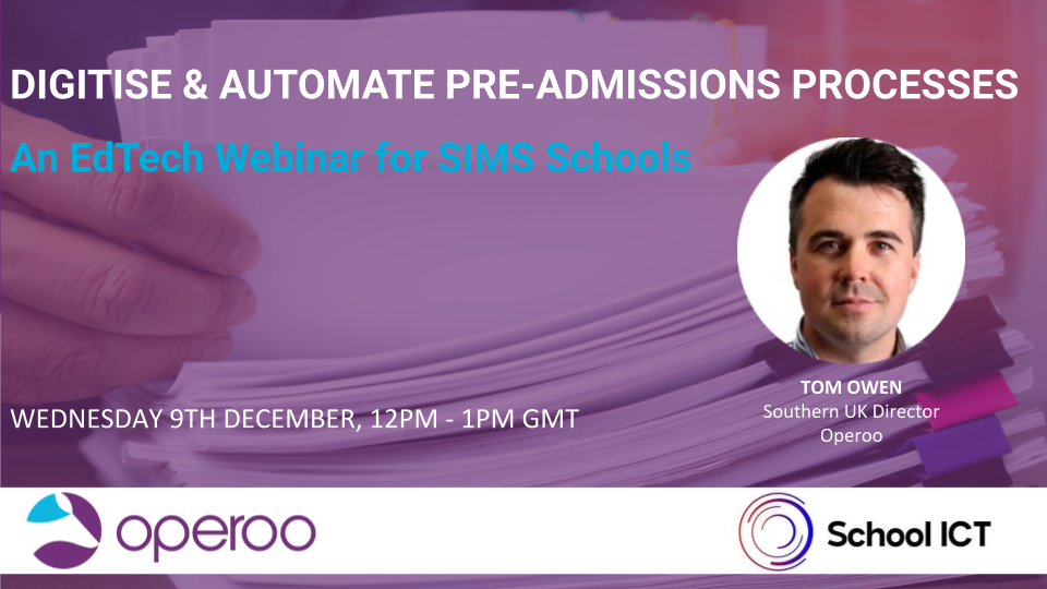 UK Pre-Admissions Webinar with SchoolICTServices