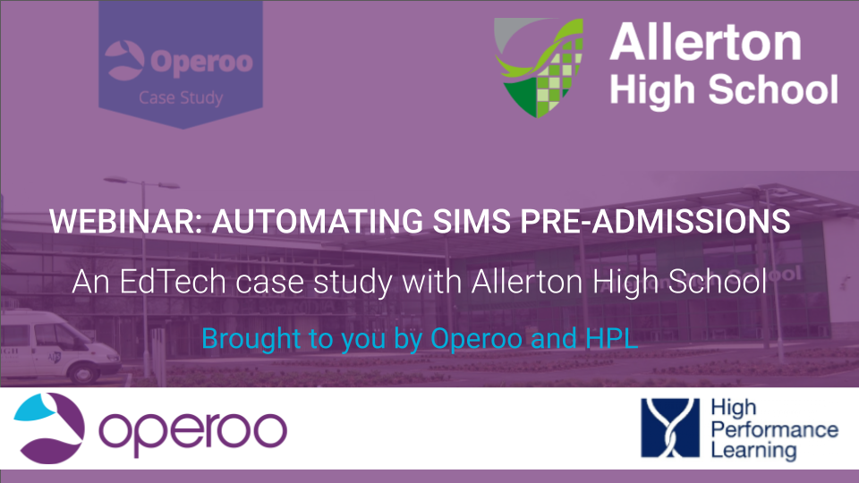 Pre-Admissions Case Study Webinar with HPL and Operoo